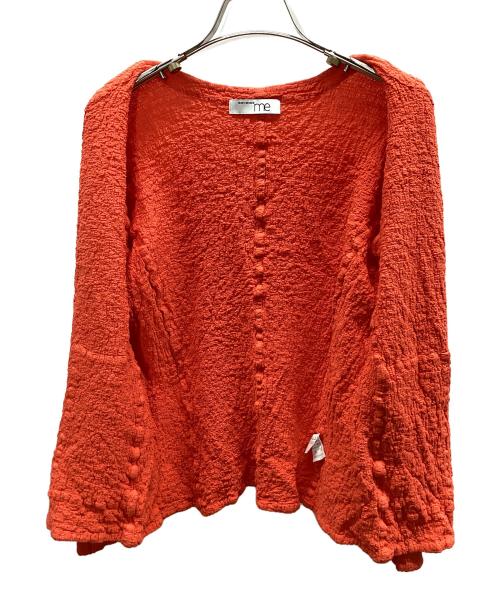me ISSEY MIYAKE（ミーイッセイ ミヤケ）me ISSEY MIYAKE (ミーイッセイ ミヤケ) カリフラワーカーディガン オレンジ サイズ:FREEの古着・服飾アイテム