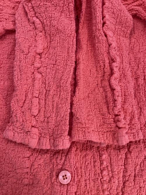 me ISSEY MIYAKE（ミーイッセイ ミヤケ）me ISSEY MIYAKE (ミーイッセイ ミヤケ) カリフラワーカーディガン オレンジ サイズ:FREEの古着・服飾アイテム