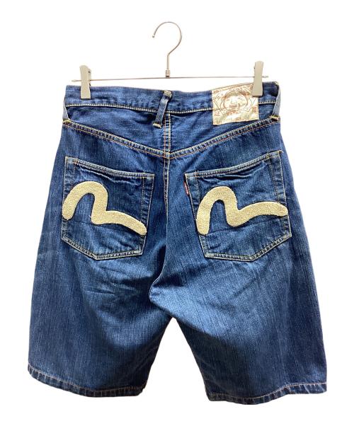 EVISU（エヴィス）EVISU (エヴィス) ショートデニムパンツ ブルー サイズ:81㎝（W32）の古着・服飾アイテム