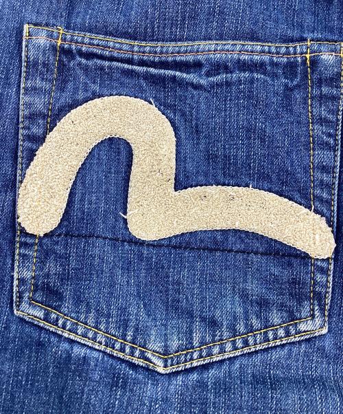 EVISU（エヴィス）EVISU (エヴィス) ショートデニムパンツ ブルー サイズ:81㎝（W32）の古着・服飾アイテム