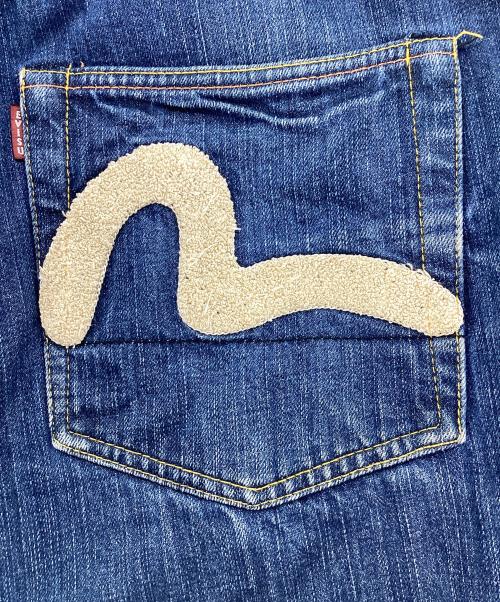 EVISU（エヴィス）EVISU (エヴィス) ショートデニムパンツ ブルー サイズ:81㎝（W32）の古着・服飾アイテム
