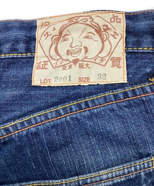 EVISU（エヴィス）EVISU (エヴィス) ショートデニムパンツ ブルー サイズ:81㎝（W32）の古着・服飾アイテム