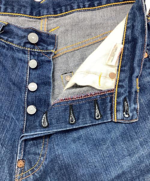 EVISU（エヴィス）EVISU (エヴィス) ショートデニムパンツ ブルー サイズ:81㎝（W32）の古着・服飾アイテム