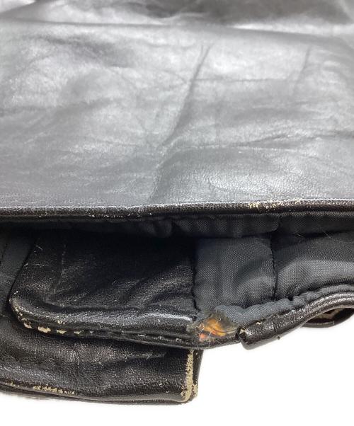 THIS GENUINE LEATHER GARMENT（ディス ジェニュイン レザー ガーメント）THIS GENUINE LEATHER GARMENT (ディス ジェニュイン レザー ガーメント) レザーライダースジャケット ブラック サイズ:38の古着・服飾アイテム