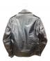 THIS GENUINE LEATHER GARMENT (ディス ジェニュイン レザー ガーメント) レザーライダースジャケット ブラック サイズ:38：15000円