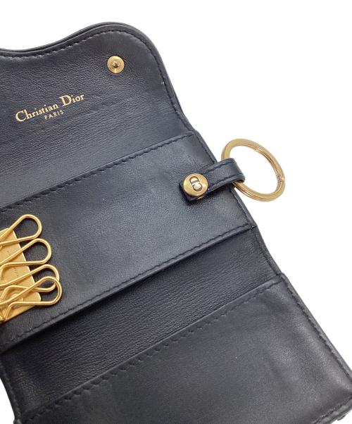 Dior（ディオール）Dior (ディオール) DIOR　Saddle　キーケース　ディオール オブリーク ベージュ×ブルーの古着・服飾アイテム