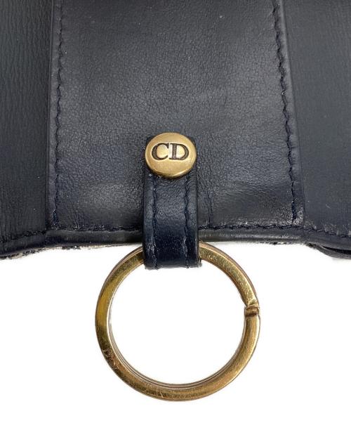 Dior（ディオール）Dior (ディオール) DIOR　Saddle　キーケース　ディオール オブリーク ベージュ×ブルーの古着・服飾アイテム