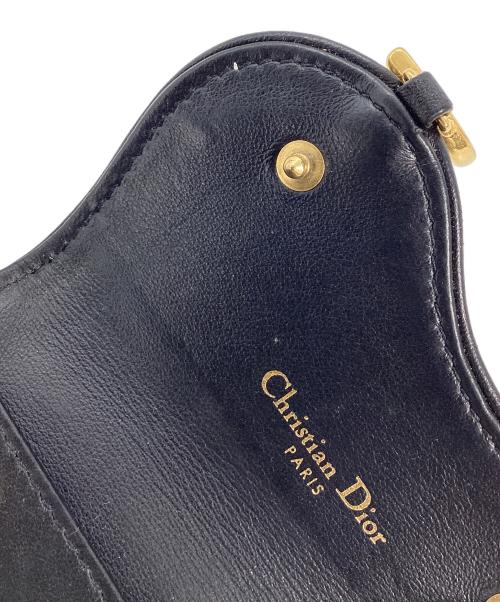 Dior（ディオール）Dior (ディオール) DIOR　Saddle　キーケース　ディオール オブリーク ベージュ×ブルーの古着・服飾アイテム