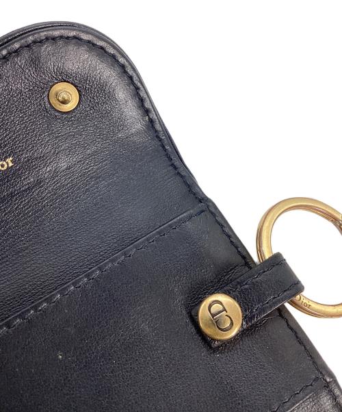 Dior（ディオール）Dior (ディオール) DIOR　Saddle　キーケース　ディオール オブリーク ベージュ×ブルーの古着・服飾アイテム