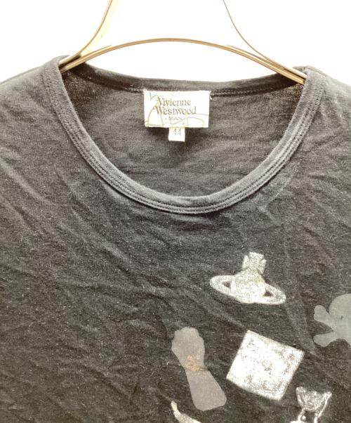 Vivienne Westwood man（ヴィヴィアン ウェストウッド マン）Vivienne Westwood man (ヴィヴィアン ウェストウッド マン) 半袖カットソー ブラック サイズ:44の古着・服飾アイテム