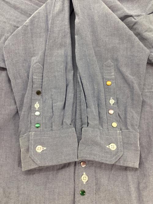 SOPHNET.（ソフネット）SOPHNET. (ソフネット) 長袖シャツ ブルー サイズ:Lの古着・服飾アイテム