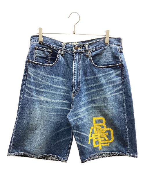 BAPE BY A BATHING APE（ベイプバイアベイシングエイプ）BAPE BY A BATHING APE (ベイプバイアベイシングエイプ) デニムハーフパンツ インディゴ サイズ:XLの古着・服飾アイテム