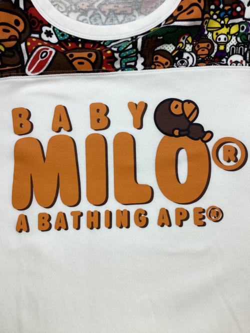 A BATHING APE（アベイシングエイプ）A BATHING APE (アベイシングエイプ) 半袖カットソー ホワイト サイズ:Sの古着・服飾アイテム