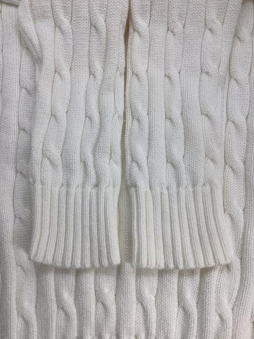 POLO RALPH LAUREN（ポロ・ラルフローレン）POLO RALPH LAUREN (ポロ・ラルフローレン) 厚手ニット ホワイト サイズ:Lの古着・服飾アイテム