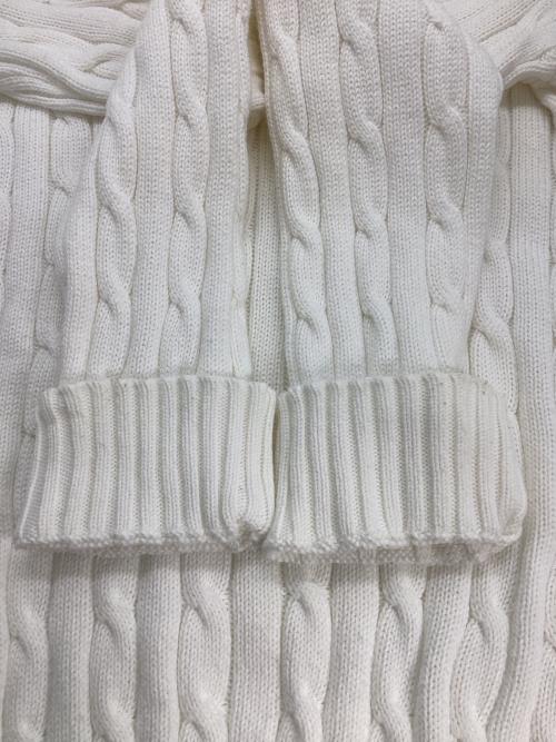POLO RALPH LAUREN（ポロ・ラルフローレン）POLO RALPH LAUREN (ポロ・ラルフローレン) 厚手ニット ホワイト サイズ:Lの古着・服飾アイテム