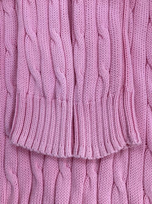POLO RALPH LAUREN（ポロ・ラルフローレン）POLO RALPH LAUREN (ポロ・ラルフローレン) 厚手ニット ピンク サイズ:Lの古着・服飾アイテム