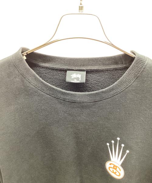 stussy（ステューシー）stussy (ステューシー) スウェット ブラック サイズ:XLの古着・服飾アイテム