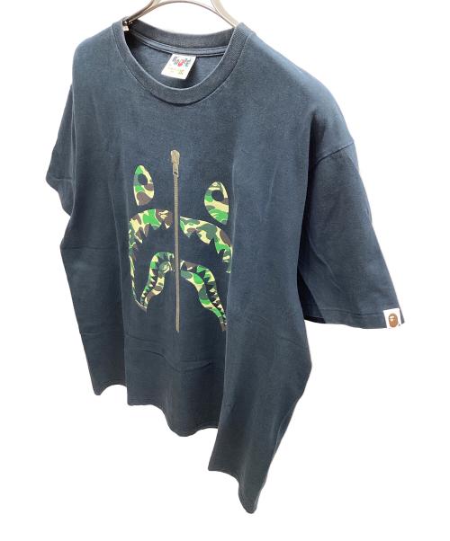 A BATHING APE（アベイシングエイプ）A BATHING APE (アベイシングエイプ) 半袖カットソー ブラック サイズ:2XLの古着・服飾アイテム