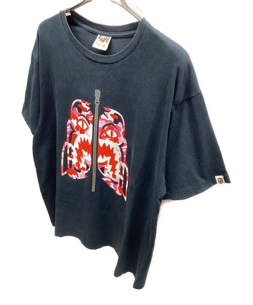 A BATHING APE（アベイシングエイプ）A BATHING APE (アベイシングエイプ) 半袖カットソー ブラック サイズ:2XLの古着・服飾アイテム