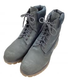 Timberland（ティンバーランド）の古着「Premium 6inch Lace Up Waterproof Boots "Dark Blue" プレミアム 6インチ レースアップ ウォータープルーフ ブーツ "ダークブルー"」｜グレー