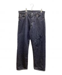STRASSBURGER（ストラスバーガー）の古着「JAMBO 14.5oz セルビッチ ヴィンテージストレートジーンズ」｜インディゴ