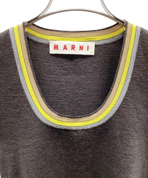 MARNI（マルニ）MARNI (マルニ) ウールニットベスト ブラウン サイズ:38の古着・服飾アイテム
