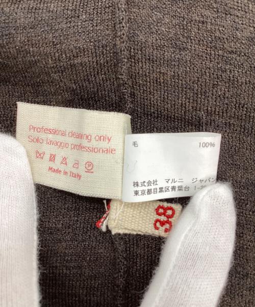 MARNI（マルニ）MARNI (マルニ) ウールニットベスト ブラウン サイズ:38の古着・服飾アイテム