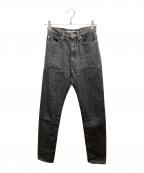 JOHN LAWRENCE SULLIVANジョン ローレンス サリバン）の古着「DENIM ＆ DENIM BI-COLOR PANTS」｜ブラック