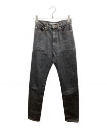 JOHN LAWRENCE SULLIVAN（ジョン ローレンス サリバン）の古着「DENIM ＆ DENIM BI-COLOR PANTS」｜ブラック