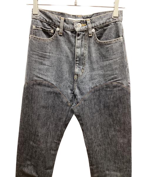 JOHN LAWRENCE SULLIVAN（ジョン ローレンス サリバン）JOHN LAWRENCE SULLIVAN (ジョン ローレンス サリバン) DENIM ＆ DENIM BI-COLOR PANTS ブラック サイズ:Sの古着・服飾アイテム