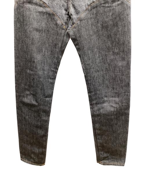 JOHN LAWRENCE SULLIVAN（ジョン ローレンス サリバン）JOHN LAWRENCE SULLIVAN (ジョン ローレンス サリバン) DENIM ＆ DENIM BI-COLOR PANTS ブラック サイズ:Sの古着・服飾アイテム