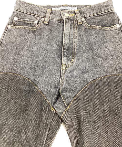 JOHN LAWRENCE SULLIVAN（ジョン ローレンス サリバン）JOHN LAWRENCE SULLIVAN (ジョン ローレンス サリバン) DENIM ＆ DENIM BI-COLOR PANTS ブラック サイズ:Sの古着・服飾アイテム