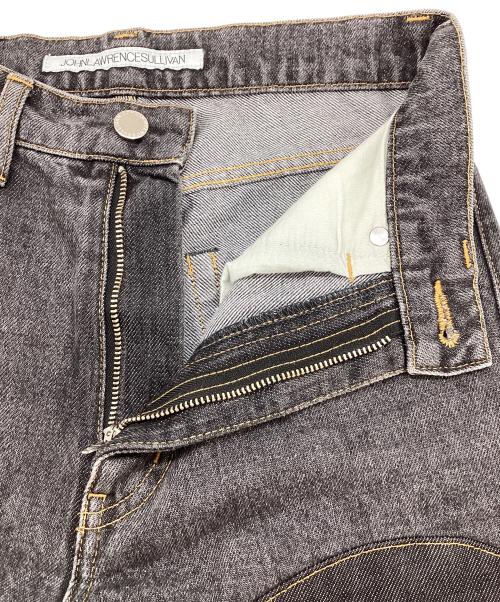 JOHN LAWRENCE SULLIVAN（ジョン ローレンス サリバン）JOHN LAWRENCE SULLIVAN (ジョン ローレンス サリバン) DENIM ＆ DENIM BI-COLOR PANTS ブラック サイズ:Sの古着・服飾アイテム