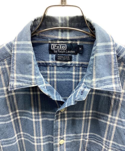 POLO RALPH LAUREN（ポロ・ラルフローレン）POLO RALPH LAUREN (ポロ・ラルフローレン) 長袖シャツ ブルー サイズ:Mの古着・服飾アイテム