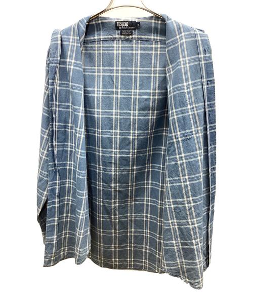 POLO RALPH LAUREN（ポロ・ラルフローレン）POLO RALPH LAUREN (ポロ・ラルフローレン) 長袖シャツ ブルー サイズ:Mの古着・服飾アイテム