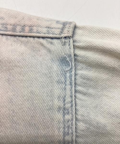 GET NAME USED CLASSIC JEANS（ゲット ネーム ユーズド クラシック ジーンズ）GET NAME USED CLASSIC JEANS (ゲット ネーム ユーズド クラシック ジーンズ) デニムシャツ ブルー×ピンク サイズ:不明の古着・服飾アイテム