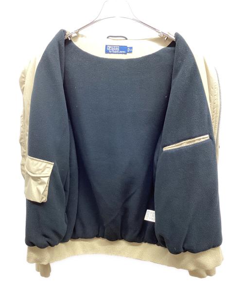 POLO RALPH LAUREN（ポロ・ラルフローレン）POLO RALPH LAUREN (ポロ・ラルフローレン) 中綿スイングトップ ベージュ サイズ:XLの古着・服飾アイテム