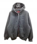 SUPREMEシュプリーム）の古着「Pilled Zip Up Hooded Sweatshirt ピルド ジップ アップ フーデッド スウェットシャツ」｜ブラック