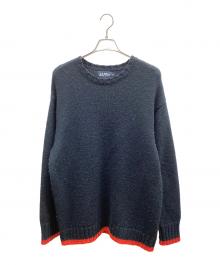 SAPEur（サプール）の古着「厚手ニット」｜ブラック×レッド