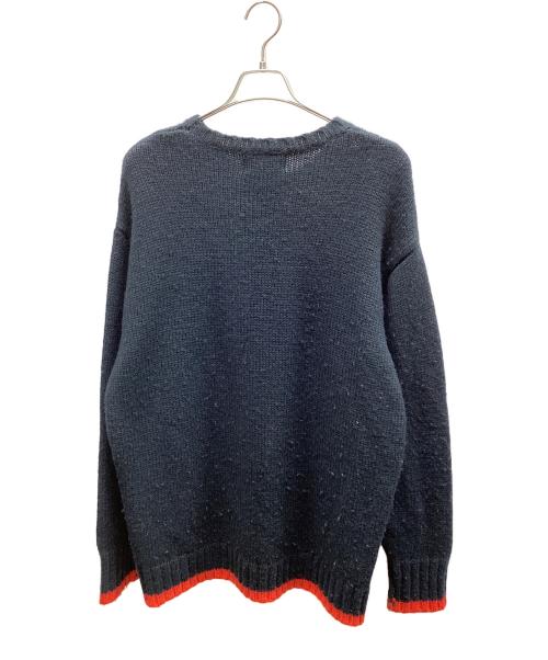 SAPEur（サプール）SAPEur (サプール) 厚手ニット ブラック×レッド サイズ:XLの古着・服飾アイテム