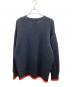 SAPEur (サプール) 厚手ニット ブラック×レッド サイズ:XL：5000円