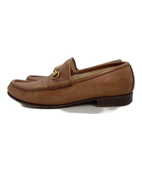 GUCCI（グッチ）GUCCI (グッチ) ホースビットローファー ブラウン サイズ:35の古着・服飾アイテム