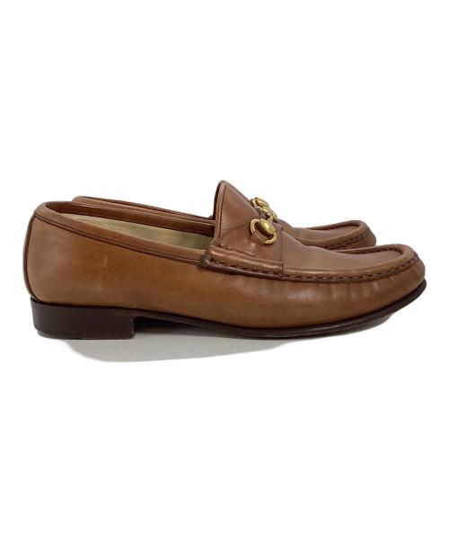 GUCCI（グッチ）GUCCI (グッチ) ホースビットローファー ブラウン サイズ:35の古着・服飾アイテム