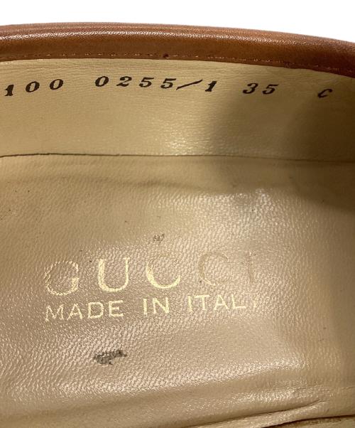 GUCCI（グッチ）GUCCI (グッチ) ホースビットローファー ブラウン サイズ:35の古着・服飾アイテム