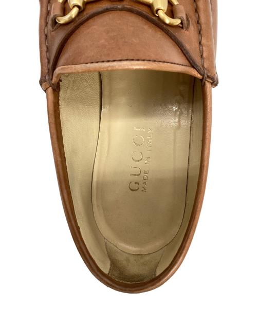 GUCCI（グッチ）GUCCI (グッチ) ホースビットローファー ブラウン サイズ:35の古着・服飾アイテム