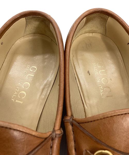 GUCCI（グッチ）GUCCI (グッチ) ホースビットローファー ブラウン サイズ:35の古着・服飾アイテム
