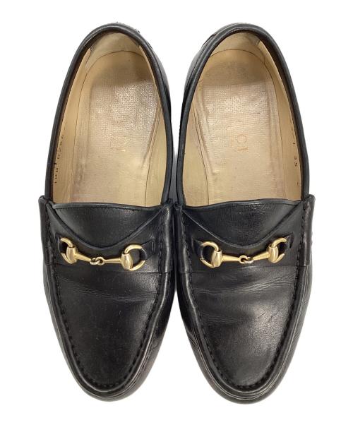 GUCCI（グッチ）GUCCI (グッチ) ホースビットローファー ブラック サイズ:35の古着・服飾アイテム