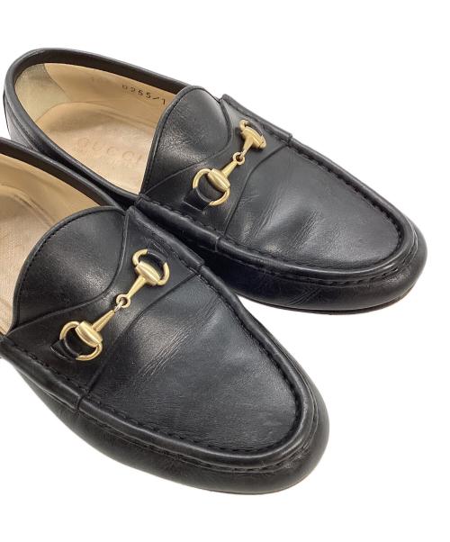 GUCCI（グッチ）GUCCI (グッチ) ホースビットローファー ブラック サイズ:35の古着・服飾アイテム