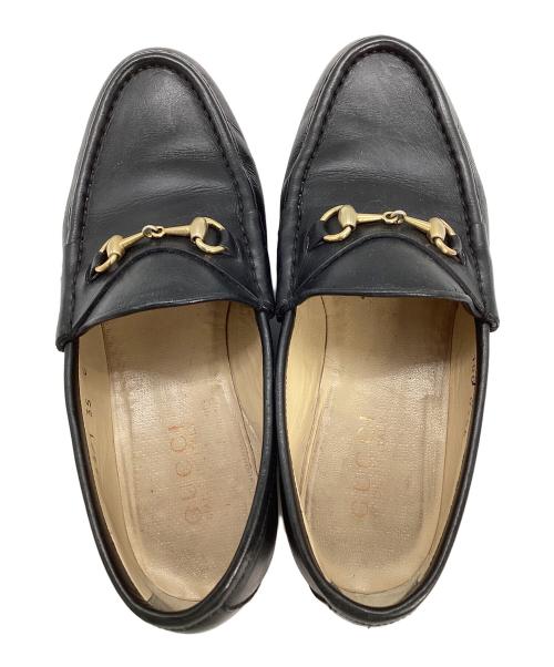 GUCCI（グッチ）GUCCI (グッチ) ホースビットローファー ブラック サイズ:35の古着・服飾アイテム