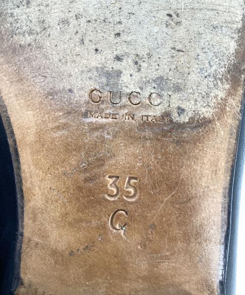 GUCCI（グッチ）GUCCI (グッチ) ホースビットローファー ブラック サイズ:35の古着・服飾アイテム